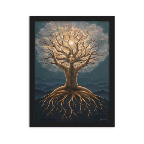 CONNECTED framed fine art print