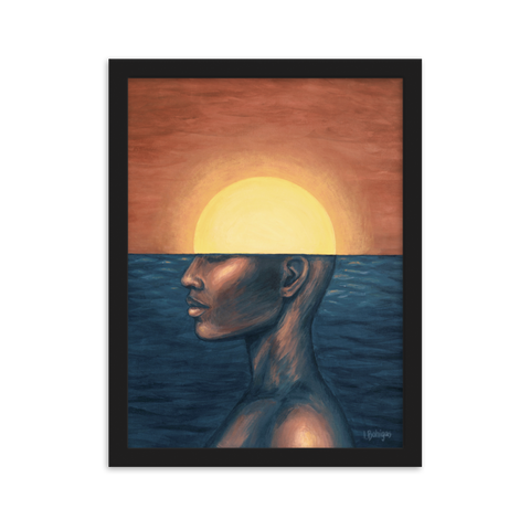 GO DEEP framed fine art print