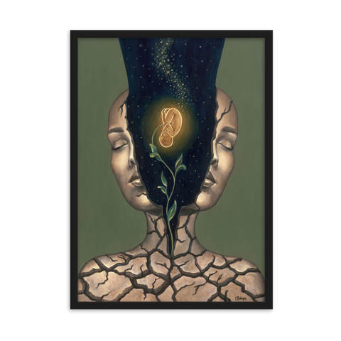 REBIRTH framed fine art print