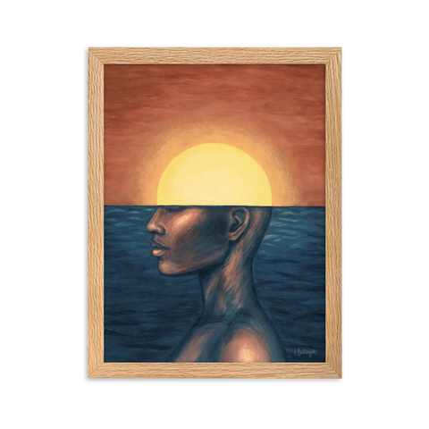 GO DEEP framed fine art print