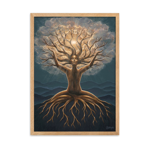 CONNECTED framed fine art print