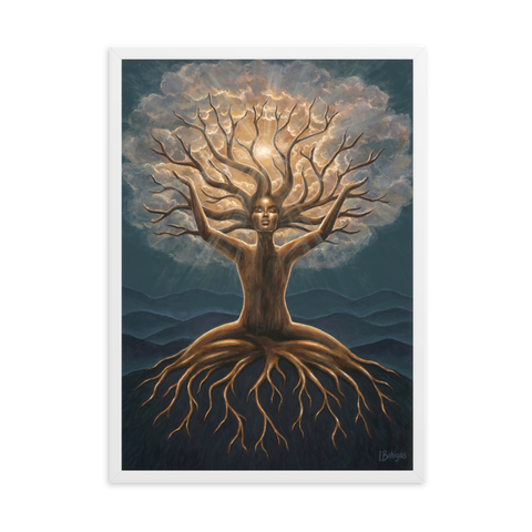 CONNECTED framed fine art print